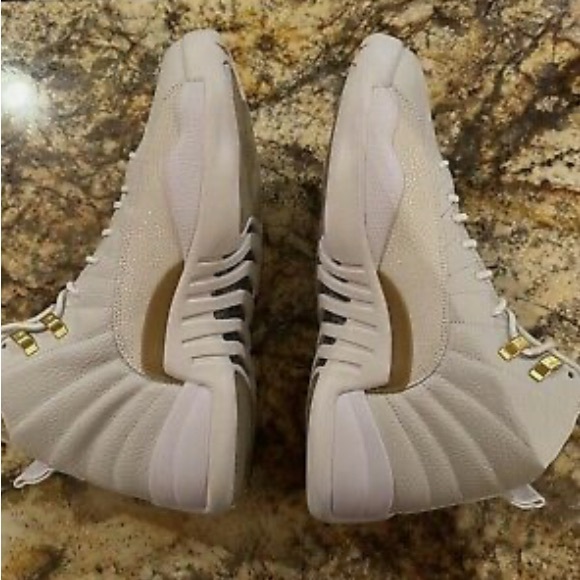 jordan ovo 12 white and gold